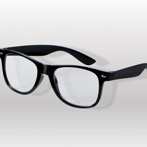 Spooktacular Creations Nerd Costume Glasses - Black Fake Glasses with Clear Lenses for Men, Women, Adults - Halloween Accessories