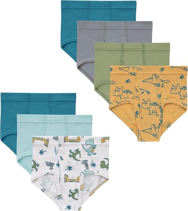 Hanes Boys' Organic Cotton, Pure Comfort Boxer Brief Underwear for Toddlers, Multipacks - Image 3